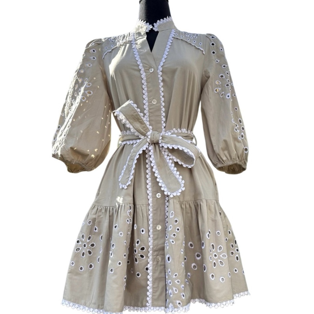 NWT💥Christian Lacroix Elegant Eyelet Dress size medium